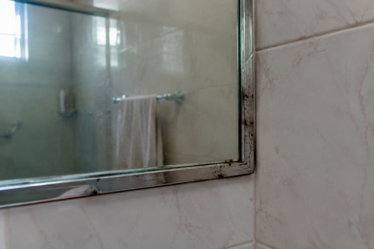 Manchas escuras no espelho do banheiro podem ser sinal de oxidação