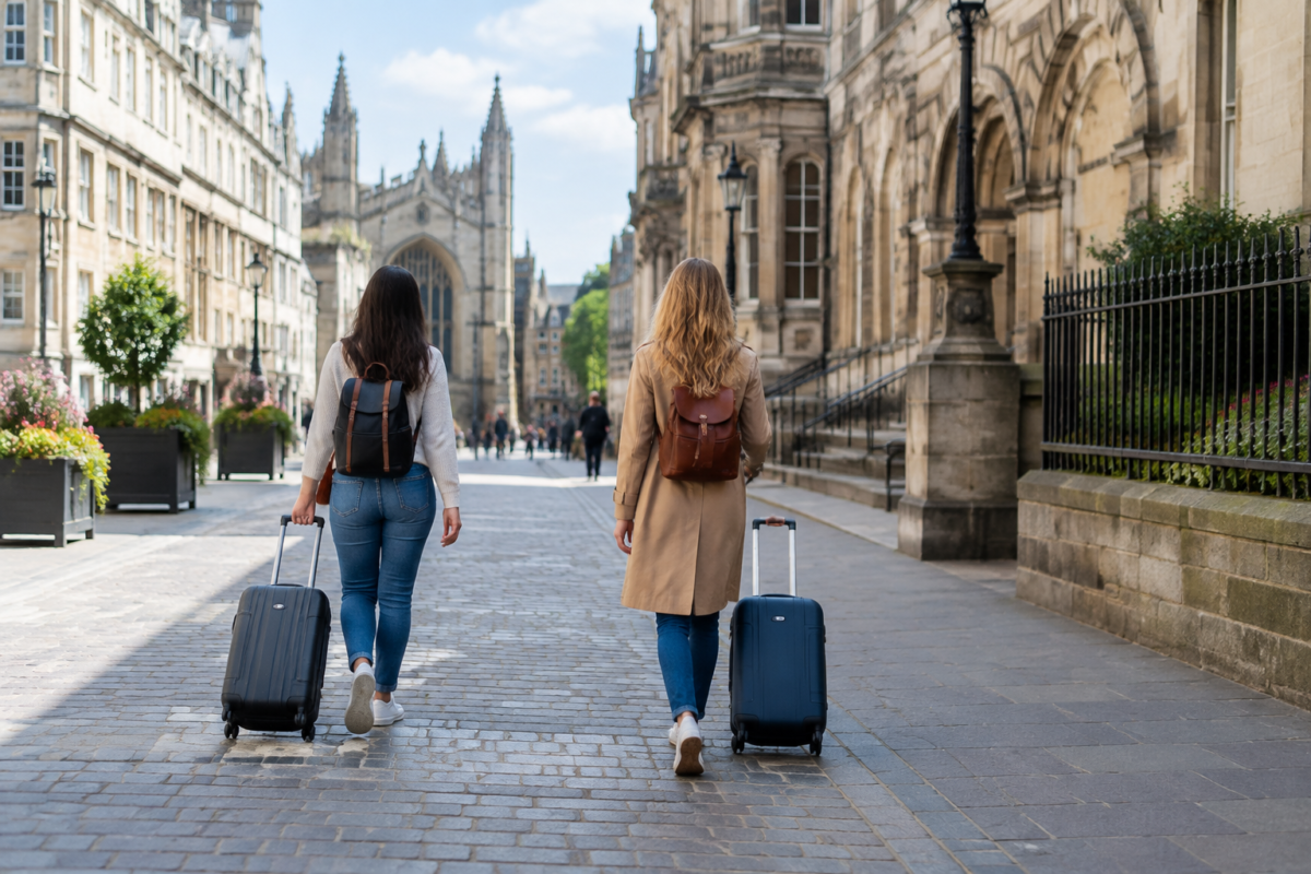 No filme, Júlia e Clara viajam à Europa após a partida das filhas para um intercâmbio.